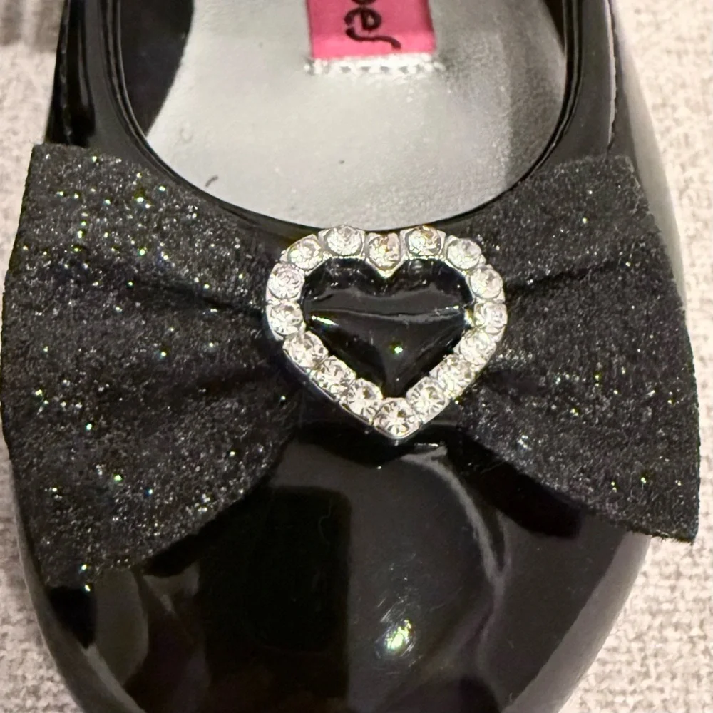 NWOT Rachel Shoes Lil Annalise black patent dress shoes size little girls 6C